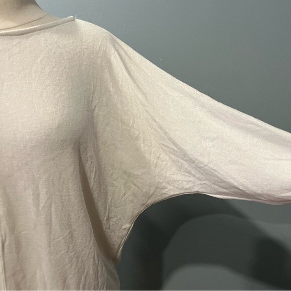 NWT Gilli Cream Knit Dolman Sleeve Lace Back Top Size Small - Picture 3 of 9